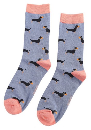 Miss sparrow dachshund socks - dachshund,