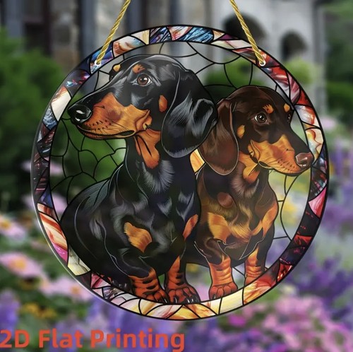 Pair dachshund dog - pair, of