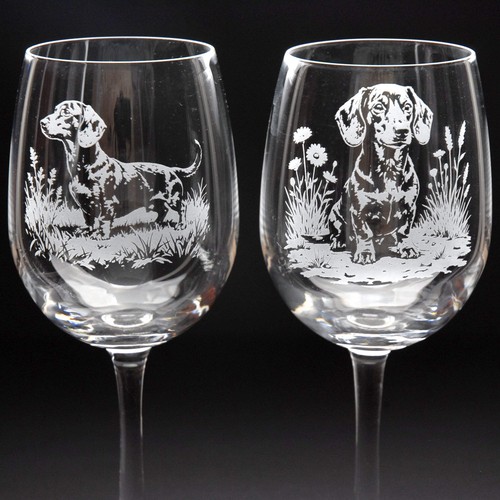 Dachshund dog crystal wine - dachshund,