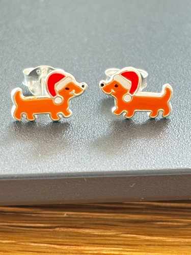 Cute dachshund christmas stud - cute,
