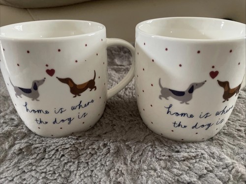 Pair dachshund mugs home - pair,
