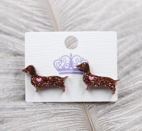 Cute sausage dog glitter - cute,