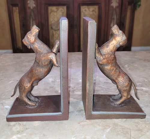 Pair dachshund dog bookends - of,