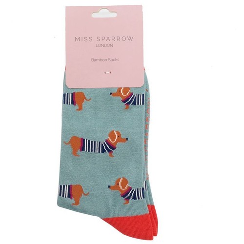 Miss sparrow dachshund socks - sparrow,