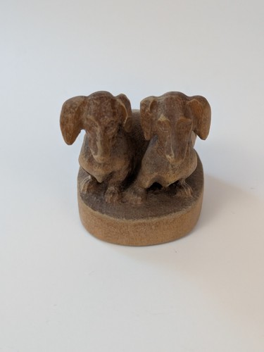 Vintage dachshunds pair - vintage,