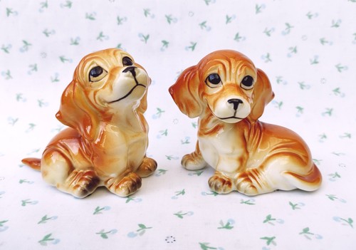 Vintage 1970s pair dog - 1970s,
