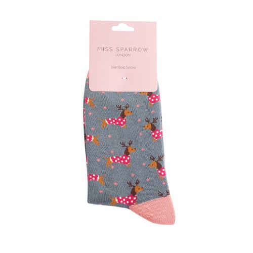 Miss sparrow dachshund socks - sparrow,