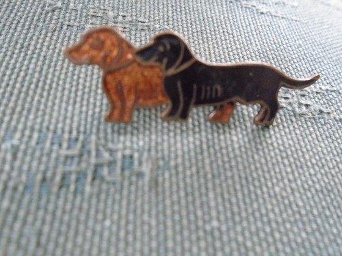 Vintage pair dachshund dogs - of,